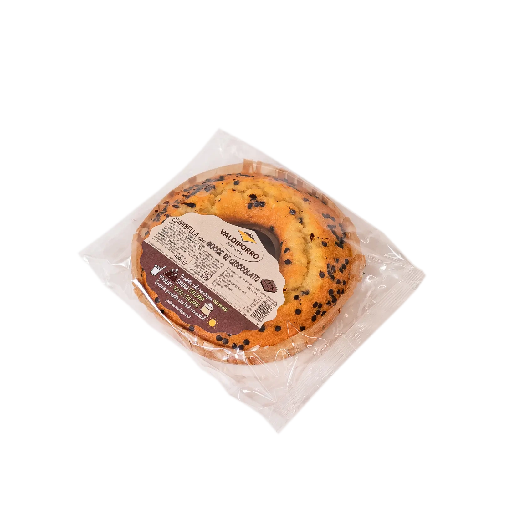 pasticceria valdiporro ciambella gocce cioccolato confezione
